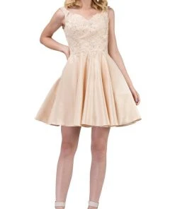 Dancing Queen - 3057 Beaded Lace Sweetheart A-line Homecoming Dress Cocktail Dresses 18 Dancing Queen - 3057 Beaded Lace Sweetheart A-line Homecoming Dress Cocktail Dresses