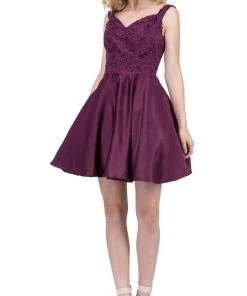 Dancing Queen - 3057 Beaded Lace Sweetheart A-line Homecoming Dress Cocktail Dresses 20 Dancing Queen - 3057 Beaded Lace Sweetheart A-line Homecoming Dress Cocktail Dresses