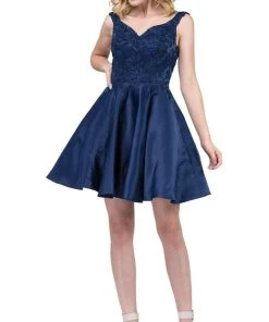 Dancing Queen - 3057 Beaded Lace Sweetheart A-line Homecoming Dress Cocktail Dresses 16 Dancing Queen - 3057 Beaded Lace Sweetheart A-line Homecoming Dress Cocktail Dresses