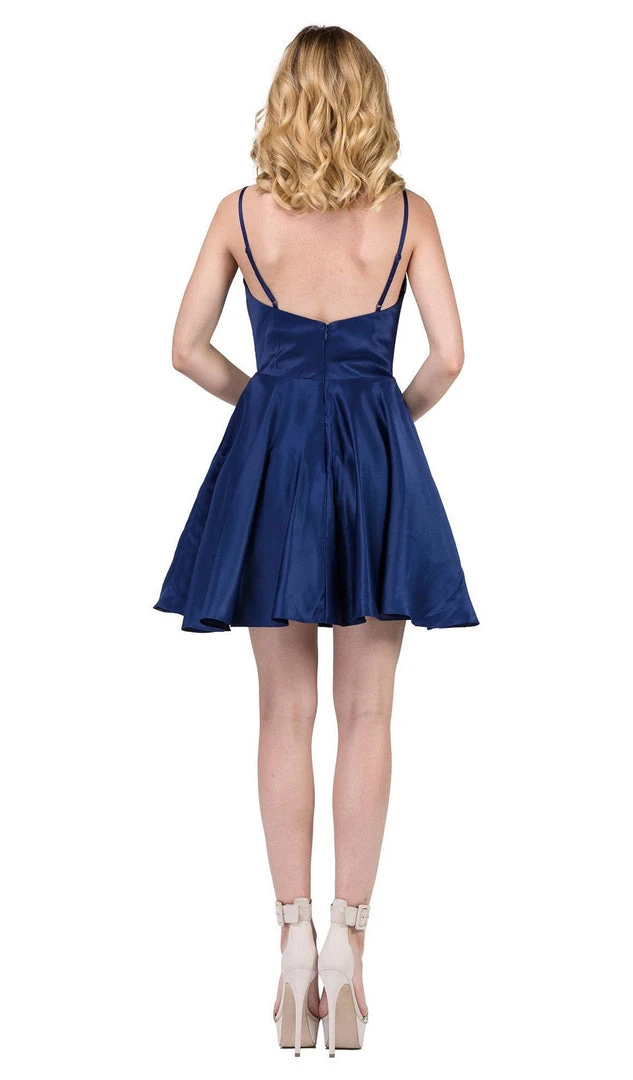Cocktail Dresses Dancing Queen - 3059 Sleek Pleated Surplice Homecoming Dress 10 Cocktail Dresses Dancing Queen - 3059 Sleek Pleated Surplice Homecoming Dress
