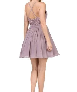 Dancing Queen - 3088 Lace Embroidered Beaded Applique Cocktail Dress Cocktail Dresses 18 Dancing Queen - 3088 Lace Embroidered Beaded Applique Cocktail Dress Cocktail Dresses