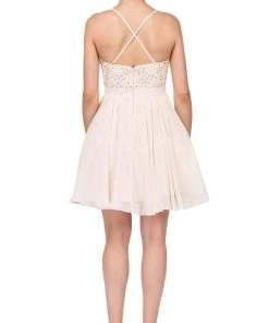 Dancing Queen - 3088 Lace Embroidered Beaded Applique Cocktail Dress Cocktail Dresses 15 Dancing Queen - 3088 Lace Embroidered Beaded Applique Cocktail Dress Cocktail Dresses