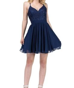 Dancing Queen - 3088 Lace Embroidered Beaded Applique Cocktail Dress Cocktail Dresses 19 Dancing Queen - 3088 Lace Embroidered Beaded Applique Cocktail Dress Cocktail Dresses