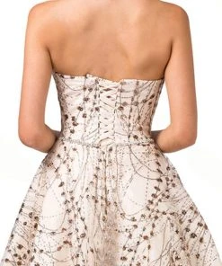 Cocktail Dresses Dancing Queen - 3107 Bead Embellished Strapless Prom Dress 9 Cocktail Dresses Dancing Queen - 3107 Bead Embellished Strapless Prom Dress