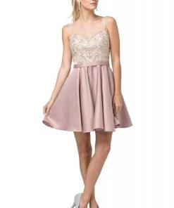 Cocktail Dresses Dancing Queen - 3125 Beaded Sweetheart A-line Dress