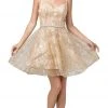 Dancing Queen - 3185 Glitter Sweetheart A-Line Short Dress Cocktail Dresses