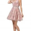 Dancing Queen - 3200 Embellished V-neck A-line Dress 1 Dancing Queen - 3200 Embellished V-neck A-line Dress