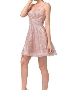 Dancing Queen - 3229 Embellished Sweetheart A-line Dress