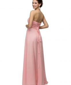 Formal Gowns Dancing Queen 8658 Sweetheart Gown With Split Front Overlay - 1 Pc. Dusty Lilac In Size 2XL Available