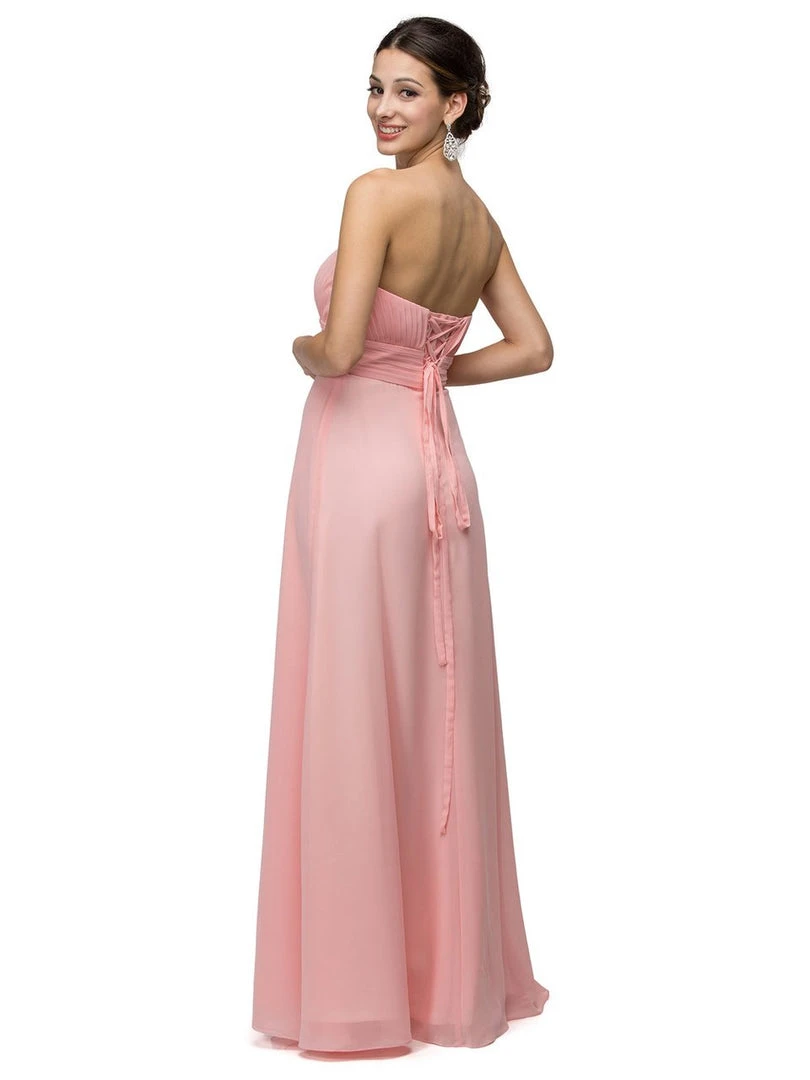 Formal Gowns Dancing Queen 8658 Sweetheart Gown With Split Front Overlay - 1 Pc. Dusty Lilac In Size 2XL Available 4 Formal Gowns Dancing Queen 8658 Sweetheart Gown With Split Front Overlay - 1 Pc. Dusty Lilac In Size 2XL Available