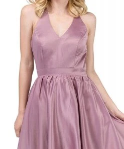 Dancing Queen - 9836 Lace V-neck A-line Dress Cocktail Dresses 7 Dancing Queen - 9836 Lace V-neck A-line Dress Cocktail Dresses