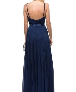 Dancing Queen - 9914 Embroidered Scoop A Line Evening Dress Formal Gowns