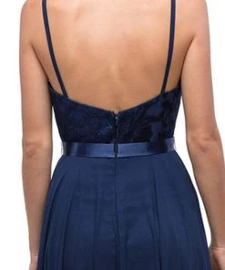 Dancing Queen - 9914 Embroidered Scoop A Line Evening Dress Formal Gowns