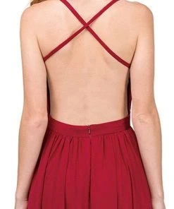 Dancing Queen - Beaded Lace V-neck A-line Prom Dress 9850 - 1 Pc Navy In Size XS Available