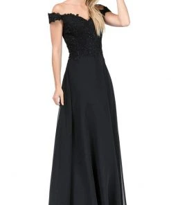 Dancing Queen - Lace Appliqued Off Shoulder A-Line Gown 2492 - 1 Blush In Size XS Available