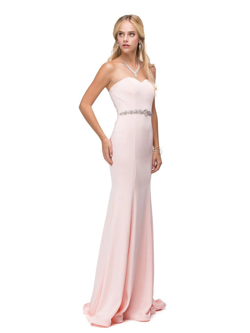 Dancing Queen Strapless Sweetheart Beaded Dress 9720 - 1 Pc. Blush In Size Extra Small Available 3 Dancing Queen Strapless Sweetheart Beaded Dress 9720 - 1 Pc. Blush In Size Extra Small Available