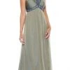 Formal Gowns Decode 1.8 - 180467 Metallic Studded Silk Chiffon A-Line Gown 1 Formal Gowns Decode 1.8 - 180467 Metallic Studded Silk Chiffon A-Line Gown