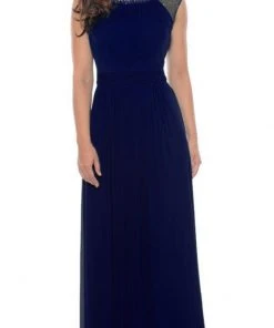 Decode 1.8 - 182423 Sparkling Neckline Jersey Mesh Gown Formal Gowns