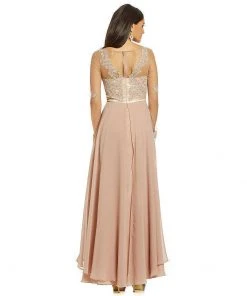 Formal Gowns Decode 1.8 - 182825 Illusion Long Sleeve Layered Chiffon Dress - 1 Pc. Mauve In Size 4 Available 6 Formal Gowns Decode 1.8 - 182825 Illusion Long Sleeve Layered Chiffon Dress - 1 Pc. Mauve In Size 4 Available