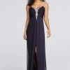 Decode 1.8 - 182934 Embellished Strapless Ruched Dress With Slit Formal Gowns
