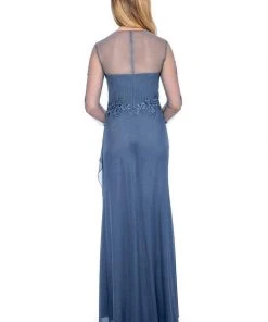 Decode 1.8 - 183577 Jersey Knit Dress With Floral Lace Applique