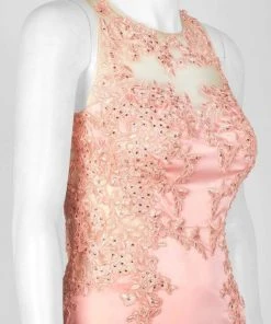 Decode 1.8 - 183859 Lace Applique Satin Long Gown Formal Gowns 11 Decode 1.8 - 183859 Lace Applique Satin Long Gown Formal Gowns