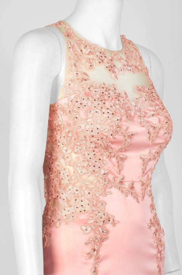 Decode 1.8 - 183859 Lace Applique Satin Long Gown Formal Gowns 7 Decode 1.8 - 183859 Lace Applique Satin Long Gown Formal Gowns