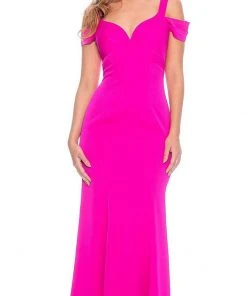 Formal Gowns Decode 1.8 - 184061 Cold Shoulder Sweetheart Jersey Evening Dress