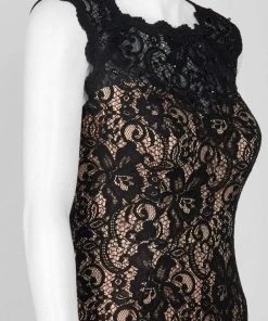 Formal Gowns Decode 1.8 - 184118 Allover Lace Gown With Cut Out Back