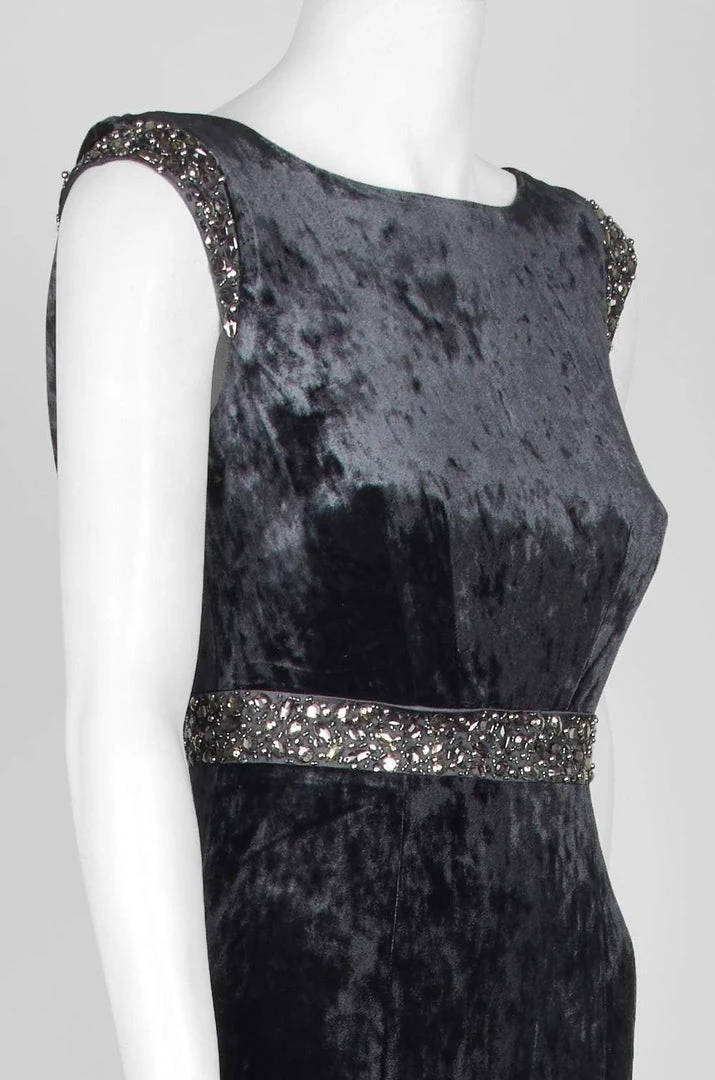 Formal Gowns Decode 1.8 - 184290 Embellished Bateau Velvet Trumpet Dress 7 Formal Gowns Decode 1.8 - 184290 Embellished Bateau Velvet Trumpet Dress