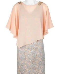 Decode 1.8 - 184467 Embellished Chiffon And Metallic Lace Dress Cocktail Dresses 9 Decode 1.8 - 184467 Embellished Chiffon And Metallic Lace Dress Cocktail Dresses