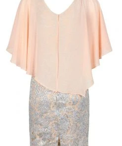 Decode 1.8 - 184467 Embellished Chiffon And Metallic Lace Dress Cocktail Dresses 10 Decode 1.8 - 184467 Embellished Chiffon And Metallic Lace Dress Cocktail Dresses