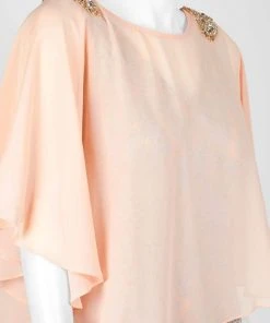 Decode 1.8 - 184467 Embellished Chiffon And Metallic Lace Dress Cocktail Dresses 11 Decode 1.8 - 184467 Embellished Chiffon And Metallic Lace Dress Cocktail Dresses