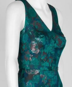 Formal Gowns Decode 1.8 - 184659 Floral Print Jacquard Trumpet Dress 11 Formal Gowns Decode 1.8 - 184659 Floral Print Jacquard Trumpet Dress