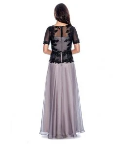 Decode 1.8 - Applique Peplum Gown 183149