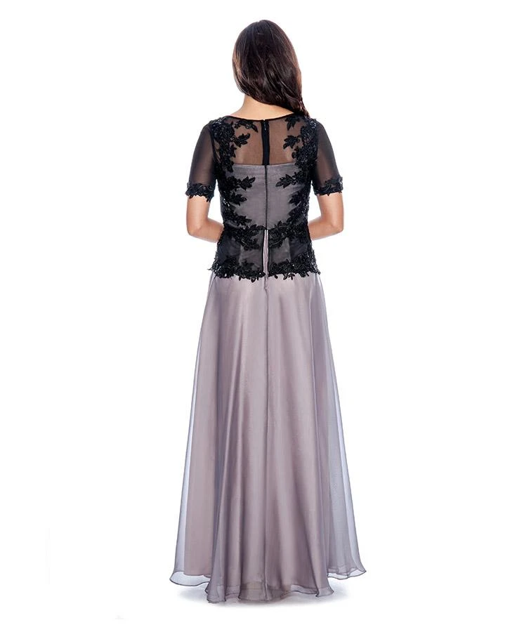 Decode 1.8 - Applique Peplum Gown 183149 4 Decode 1.8 - Applique Peplum Gown 183149