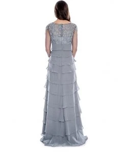 Formal Gowns Decode 1.8 - Applique Tiered Chiffon Dress 183184