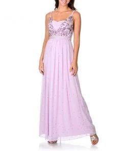 Decode 1.8 - Braided Strap Bedazzled Chiffon Gown 182303