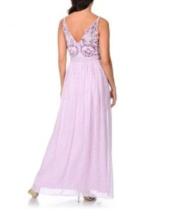 Decode 1.8 - Braided Strap Bedazzled Chiffon Gown 182303
