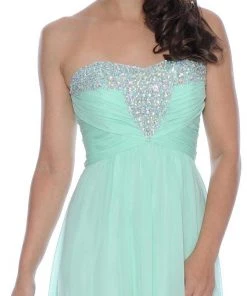 Formal Gowns Decode 1.8 - Crystal Stone Embellished Chiffon Gown 182556 8 Formal Gowns Decode 1.8 - Crystal Stone Embellished Chiffon Gown 182556