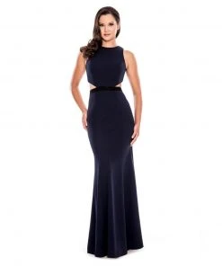 Decode 1.8 - Halter Neck Crepe Dress 183607 Formal Gowns