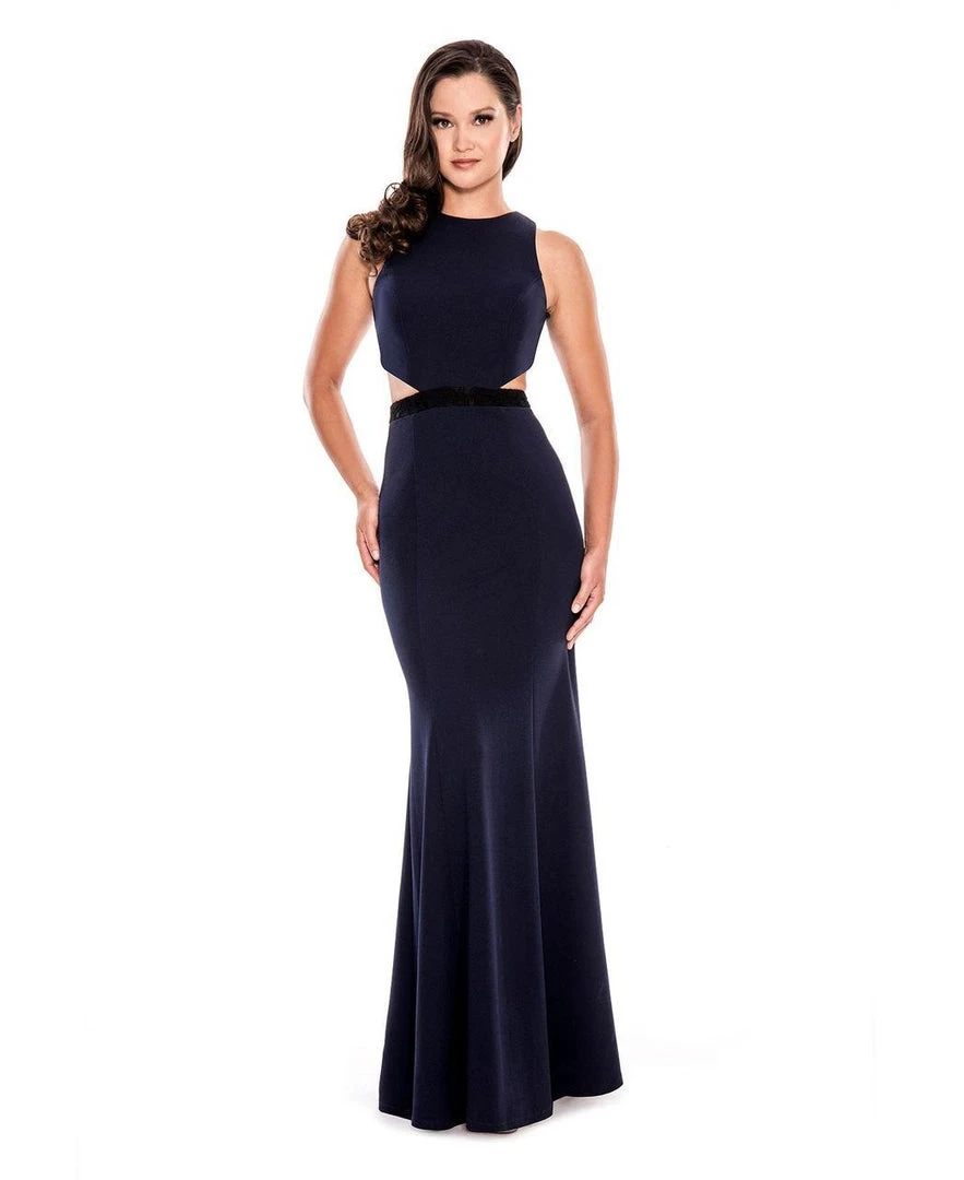 Decode 1.8 - Halter Neck Crepe Dress 183607 Formal Gowns 3 Decode 1.8 - Halter Neck Crepe Dress 183607 Formal Gowns