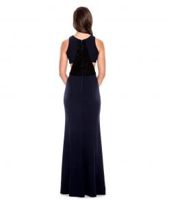 Decode 1.8 - Halter Neck Crepe Dress 183607 Formal Gowns 5 Decode 1.8 - Halter Neck Crepe Dress 183607 Formal Gowns
