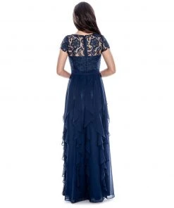 Decode 1.8 - Illusion Flutter Chiffon Dress 183167 Formal Gowns