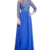 Decode 1.8 - Jewel Neckline Chiffon Long Dress 182734 Formal Gowns