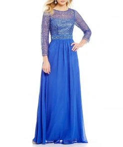 Decode 1.8 - Jewel Neckline Chiffon Long Dress 182734 Formal Gowns