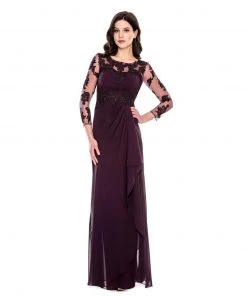 Mother Of The Bride Decode 1.8 - Jewel Neckline Embellished Long Dress 183220