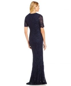 Decode 1.8 - Lace Queen Anne Neck Dress 183465 Formal Gowns