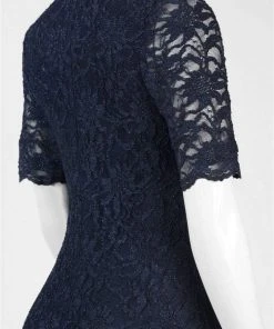 Decode 1.8 - Lace Queen Anne Neck Dress 183465 Formal Gowns