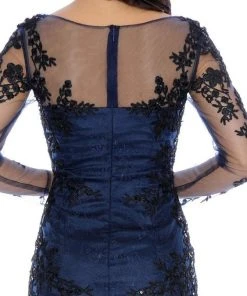 Cocktail Dresses Decode 1.8 Long Sleeve Illusion Bateau Neck Dress - 1 Pc Black Navy In Size 6 Available 9 Cocktail Dresses Decode 1.8 Long Sleeve Illusion Bateau Neck Dress - 1 Pc Black Navy In Size 6 Available